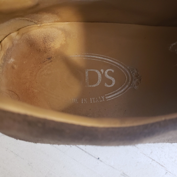 Tod's Men's DERBY Shoes Suede Oxfords Sneakers Lug Sole Lace Up Shoe Size 8.5 - Picture 7 of 8